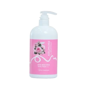 Sữa Tắm Cho Da Mụn Arumore Aha Bha Pha Body Wash Rose 500ml.