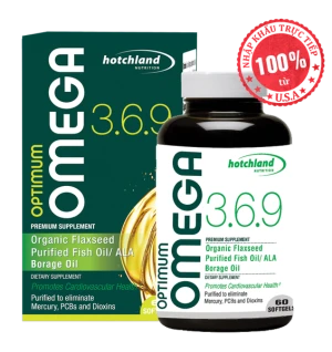 Thực Phẩm Bảo Vệ Sức Khỏe Hotchland Nutrition Optimum Omega 3 - 6 - 9 60 Viên.