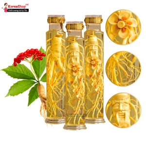 Bình Rượu Tỉa Hoa Mai Nhân Sâm Hàn Quốc Loại 1 Lít