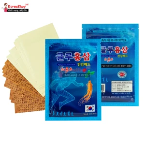 Cao Dán Hồng Sâm Korean Glu Red Ginseng Túi Xanh 20 Miếng