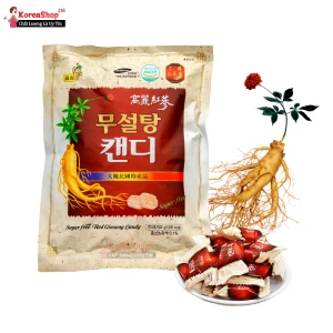 Kẹo Hồng Sâm Không Đường Hàn Quốc Túi Trắng 500gram