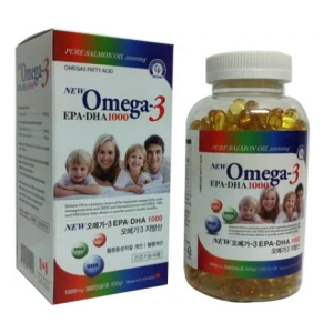 Omega 3 Tinh Dầu Cá Hồi 1000mg Canada Xuất Khẩu Hàn Quốc Mẫu Mới Nhất