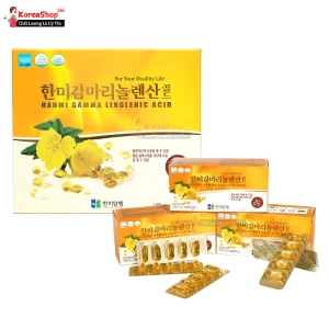Tinh Dầu Hoa Anh Thảo Hàn Quốc Hanmi Gamma Linolenic Acid Hộp 180 Viên