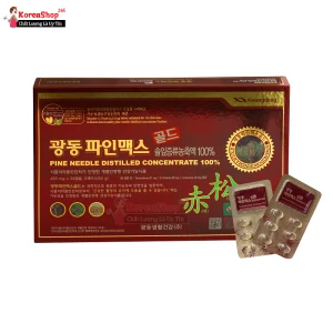 Tinh Dầu Thông Đỏ Kwangdong 120 Viên Hàn Quốc