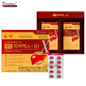 Viên Uống Bổ Gan Kwangdong LiverX-10 Hàn Quốc Hộp 120 Viên