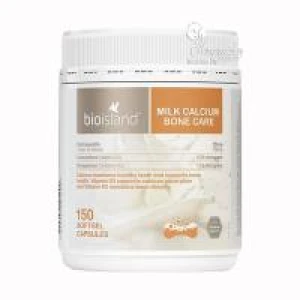 Hỗ trợ xương khớp Viên sữa bổ sung canxi Bio Island Milk Calcium Bone Care 150 viên
