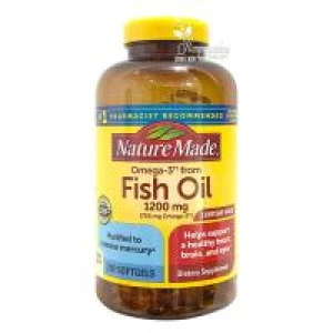 Thực phẩm chức năng Dầu cá Fish Oil 1200mg 720mg Nature Made 290 viên của Mỹ