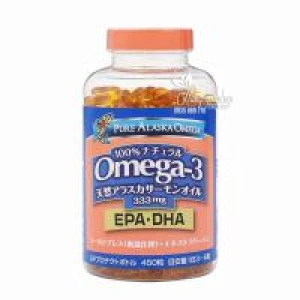 Thực phẩm chức năng Dầu cá hồi Omega-3 Pure Alaska 333mg Nhật Bản 450 viên
