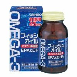 Thực phẩm chức năng Dầu cá Omega 3, EPA & DHA Orihiro Nhật Bản hộp 180 viên