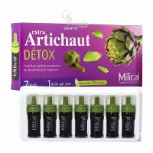 Thực phẩm chức năng Thải độc gan Extra Artichaut Detox Milical của Pháp 7 ống