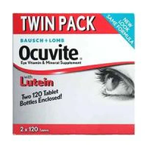 Thực phẩm chức năng Thuốc Bổ Mắt Bausch Lomb Ocuvite Twin Pack Với Lutein, Vitamin