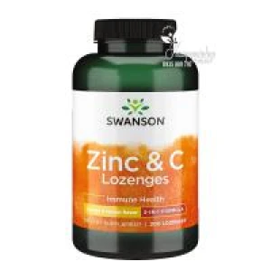 Thực phẩm chức năng Viên ngậm Swanson Zinc & C Lozenges hộp 200 viên của Mỹ