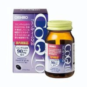 Thực phẩm chức năng Viên uống bổ tim Coq10 Orihiro 90mg Nhật Bản Hộp 90 viên