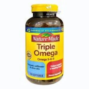Thực phẩm chức năng Viên uống Triple Omega 3 6 9 Nature Made 180 viên của Mỹ