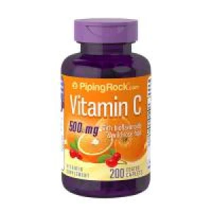 Thực phẩm chức năng Viên uống Vitamin C 500mg Piping Rock tăng cường đề kháng