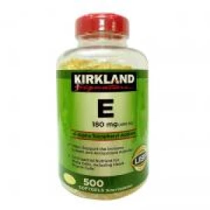 Viên uống vitamin E 180mg 400IU Kirkland 500 softgels của Mỹ