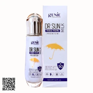 Kem Chống Nắng Vật Lý Genie Dr Sun Milk Premium SPF50 PA+++ Từ Hàn Quốc 100ml