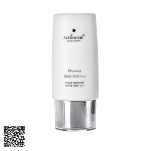 Nhũ Tương Chống Nắng Vật Lý Sakura Physical Daily Defense SPF 50+ PA++++ Từ Nhật Bản