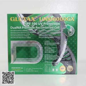 Set Truyền Trắng Glutax 10000000GX SPF 100 UV Protection DualNA Premium Recombined Cell Bảo Vệ Da Tối Ưu Của Ý