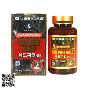 Tinh Dầu Thông Đỏ Phytopine Red Pine Gold Từ Hàn Quốc 100 Viên