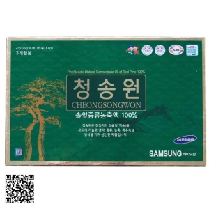 Viên Tinh Dầu Thông Đỏ Cheong Song Won Hộp Xanh Từ Hàn Quốc 180 Viên