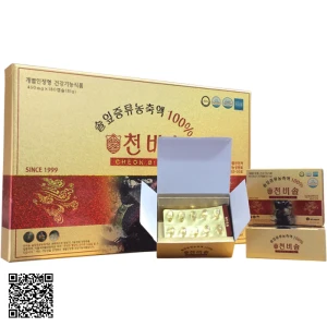 Viên Tinh Dầu Thông Đỏ Hàn Quốc Cheon Bi Sol Cao Cấp Hộp 180 Viên