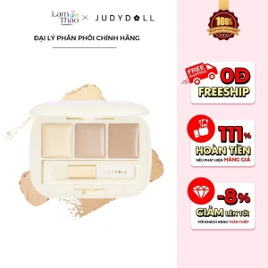 Bảng Che Khuyết Điểm 3 Màu Dưỡng Ẩm Judydoll Moisturizing 3-Color Concealer Palette