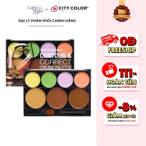 Bảng Tạo Khối Và Che Khuyết Điểm City Color Contour & Correct Pro Cream Palette