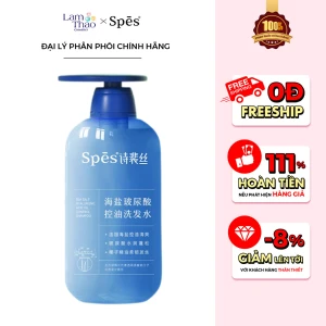 Dầu Gội Chiết Xuất Muối Biển Hỗ Trợ Kiềm Dầu SPES Sea Salt Hyaluronic Acid Hydrating Shampoo