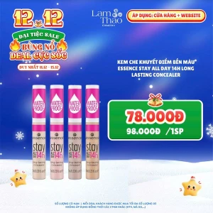 DEAL SỐC 11.12 - 15.12 Kem Che Khuyết Điểm Bền Màu Essence Stay All Day 14h Long Lasting Concealer