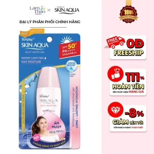 Gel Chống Nắng Dưỡng Da Trắng Mịn Sunplay Skin Aqua Silky White Gel SPF 50 PA
