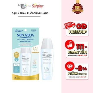 Gel Chống Nắng Vật Lý Bảo Vệ Da Dưỡng Ẩm Cho Da Khô Sunplay Skin Aqua Mineral Defense Moisture Gel SPF35 PA