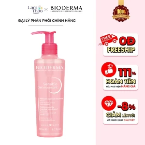 Gel Rửa Mặt Tạo Bọt Cho Da Nhạy Cảm Bioderma Sensibio Gel Moussant