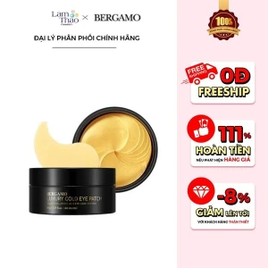 Mặt Nạ Vùng Mắt Vàng Bergamo Luxury Gold Hydrogel Eye Patch