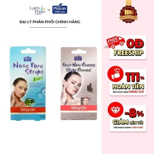 Miếng Dán Lột Mụn Mũi 4 Miếng Mayan