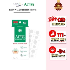 Miếng Dán Mụn Giúp Giảm Mụn Sưng Viêm Acnes Clear Patch