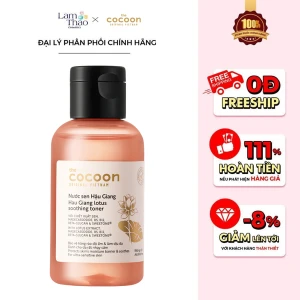 Nước Sen Hậu Giang Phục Hồi Đa Nhiệm Cho Da Rất Nhạy Cảm Cocoon Hau Giang Lotus Soothing Toner