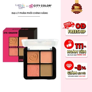 Phấn Mắt City Color Barely Exposed Shadow Palette