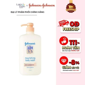 Sữa Tắm Chiết Xuất Hạnh Nhân Johnson's Adult pH 5.5 Nourishing Body Wash With Almond Oil