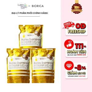 TẶNG BÌNH CHIẾT BIORICA Dầu Gội Chiết Xuất Mật Ong Hỗ Trợ Nuôi Dưỡng Tóc Biorica Honey Shampoo