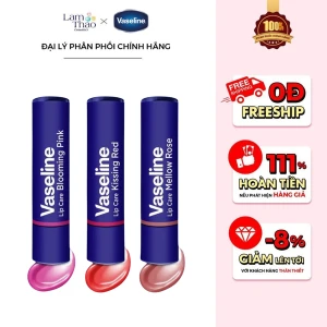 TẶNG VALI ĐỰNG SON KHI MUA 01 SON VASELINE BẤT KỲ 01 SON EMILY IN PARIS Son Dưỡng Môi Có Màu Vaseline Lip Care
