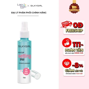 Xịt Giữ Lớp Trang Điểm Lâu Trôi Silkygirl MakeUp Setting Spray