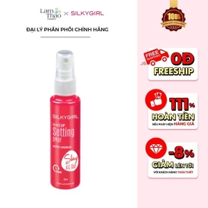Xịt Giữ Lớp Trang Điểm Lâu Trôi Silkygirl Slay All Day Makeup Setting Spray - Slay