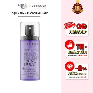 Xịt Khóa Nền Catrice Prime And Fine Multitalent Fixing Spray