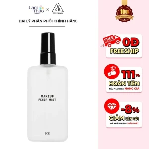 Xịt Khoáng Khóa Nền 3CE Makeup Fixer Mist