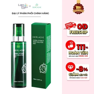 Xịt Loại Bỏ Mụn, Mờ Thâm, Giảm Viêm Nang Lông Derladie Herbal Extract Body Solution Mist