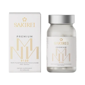 Viên uống hỗ trợ chống lão hóa Sakirei Premium NMN 9120 Nhật Bản 30 viên (Date 12/25)