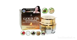 Kem dưỡng trắng da cho da nám, xạm Gold 24K whitening Anti-Melasma Facial Cream Thái Lan