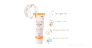 Sữa rửa mặt tạo bọt làm sáng da Ratcha Vit C Acne Foam dành cho da mụn
