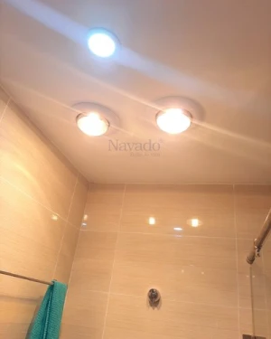 Đèn sưởi nhà tắm âm trần 2 bóng Navado